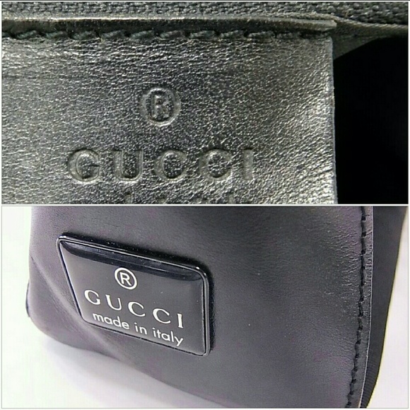 Gucci Leather Tote Satchel Vinatge Black Nylon  - Picture 7 of 14